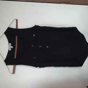 Active USA Ladies size S black button tank